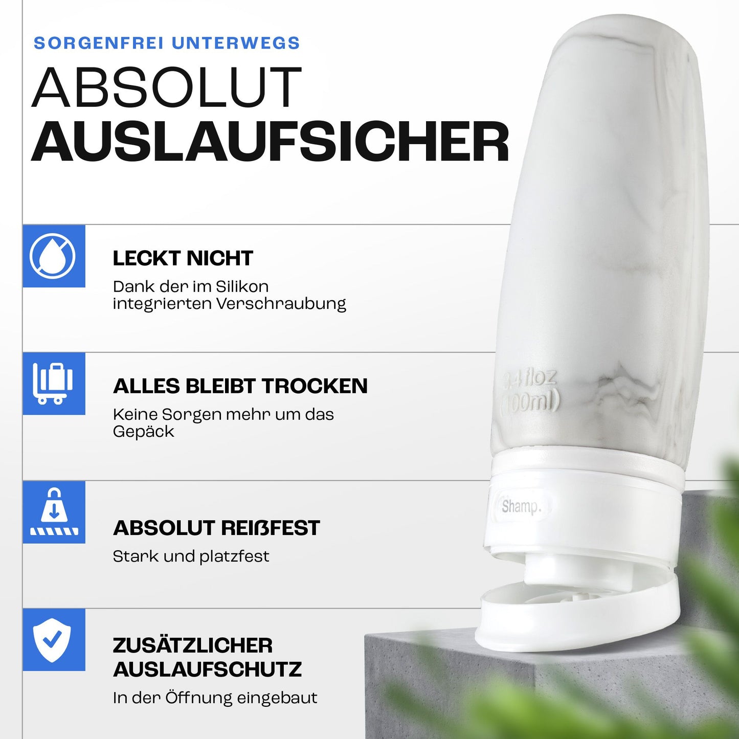 SILIBO Reiseflaschen zum befüllen