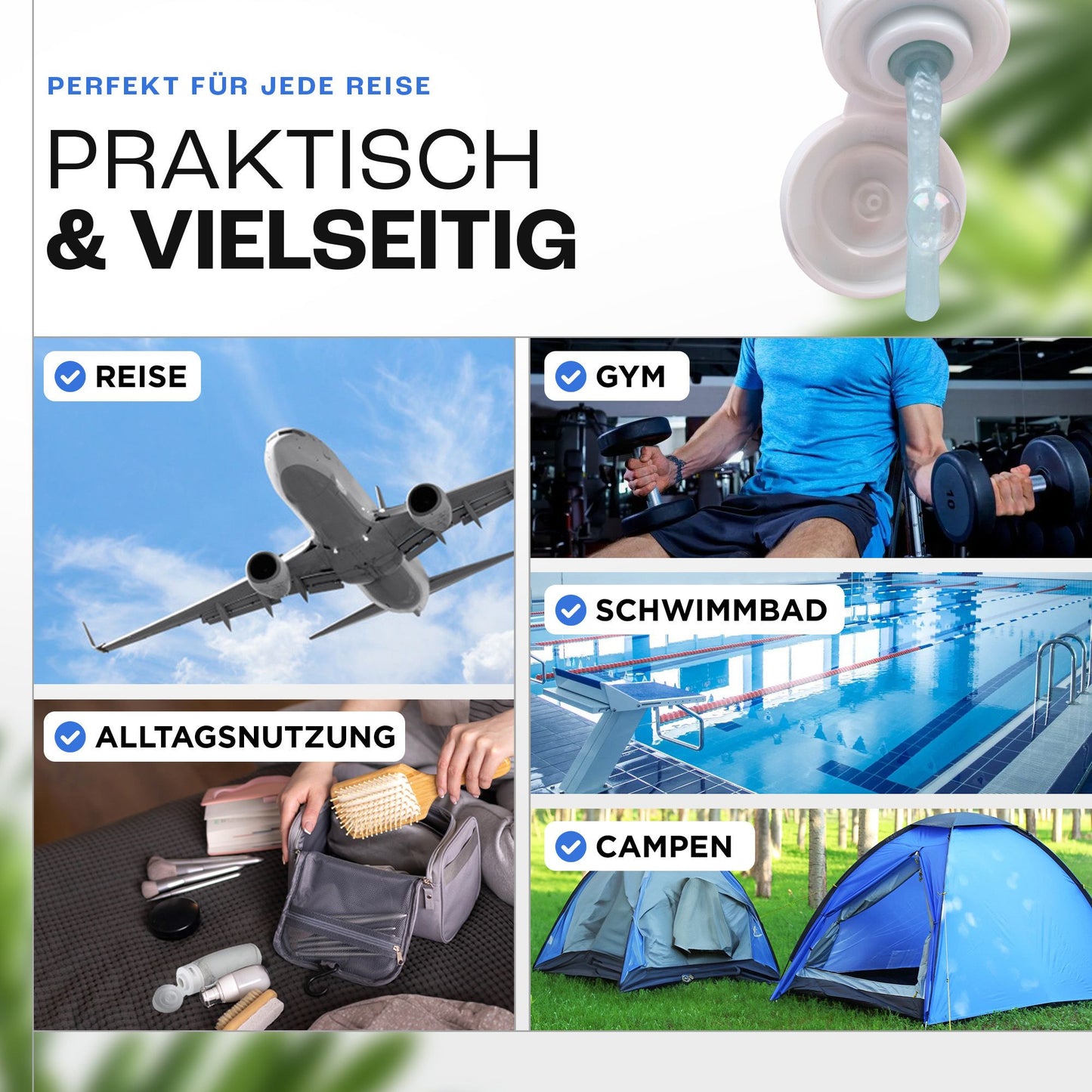 SILIBO Reiseflaschen zum befüllen