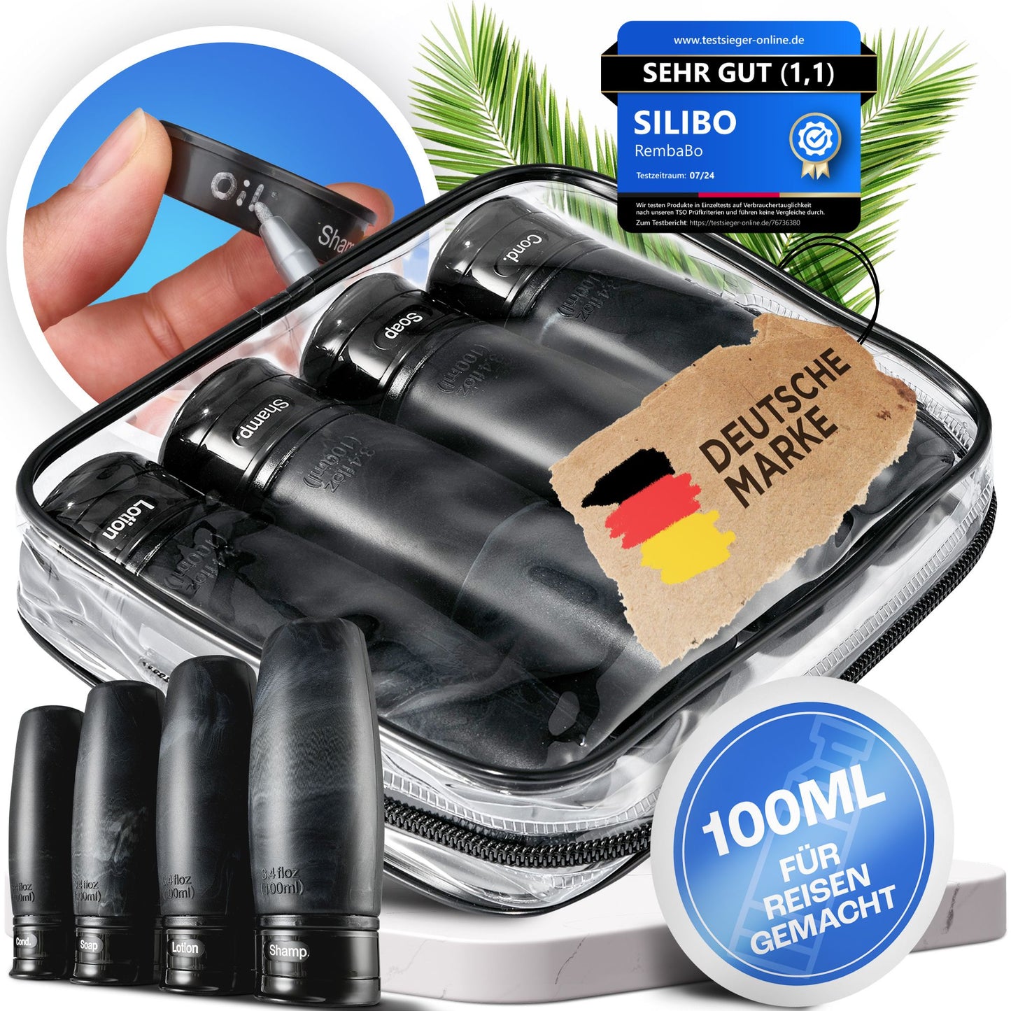 SILIBO Reiseflaschen zum befüllen