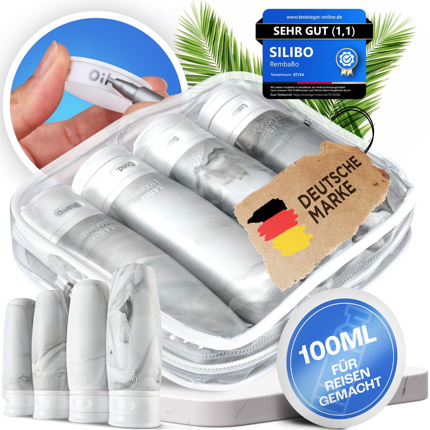 SILIBO Reiseflaschen zum befüllen