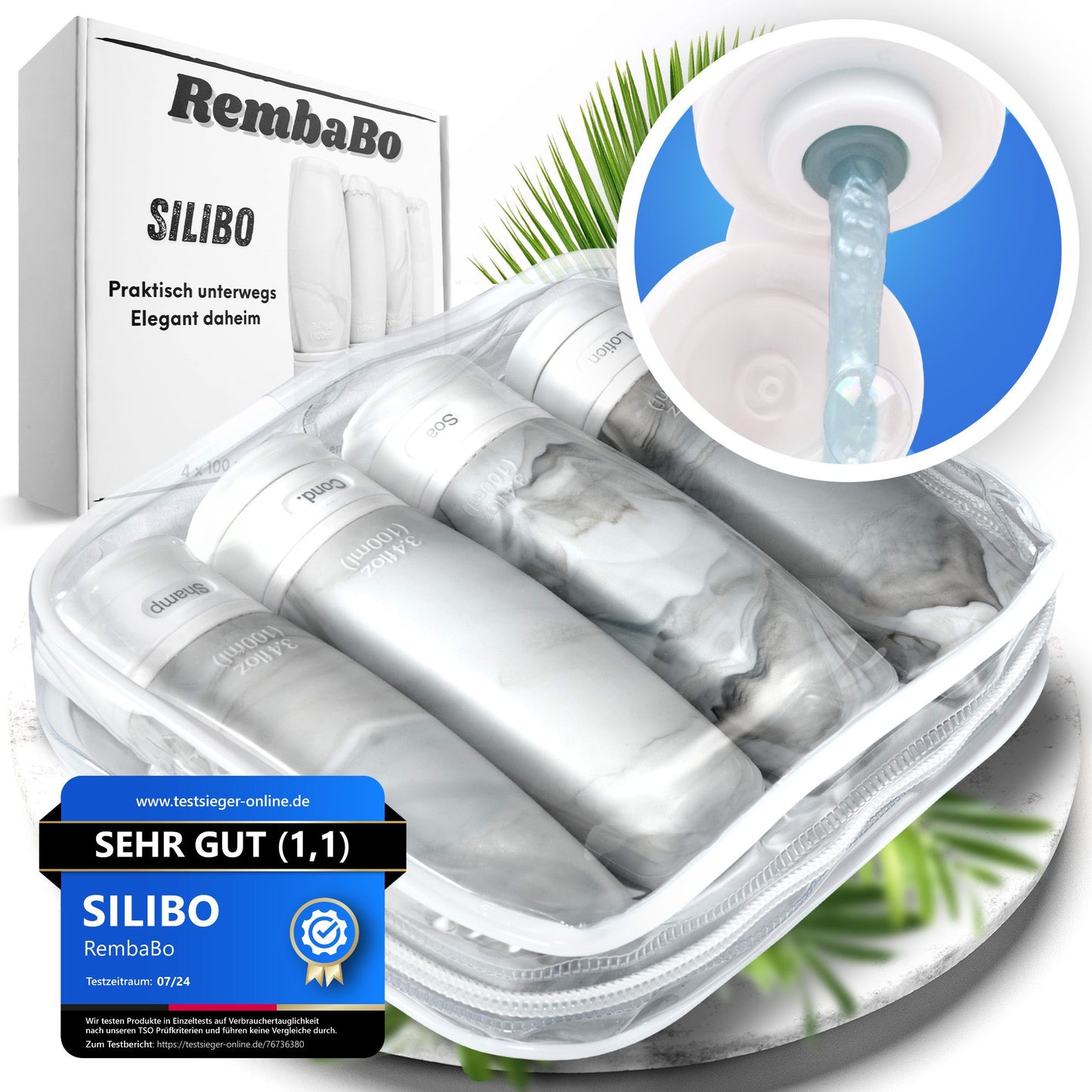 SILIBO Reiseflaschen zum befüllen